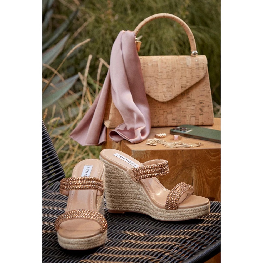 Steve Madden Bronze Upton Espadrille Sandal Size 7